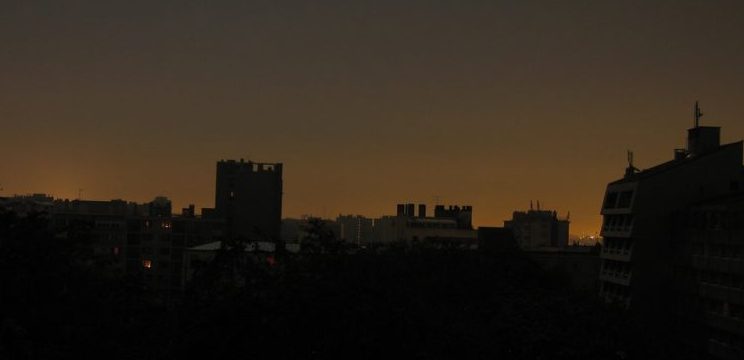 Image of a city blackout.